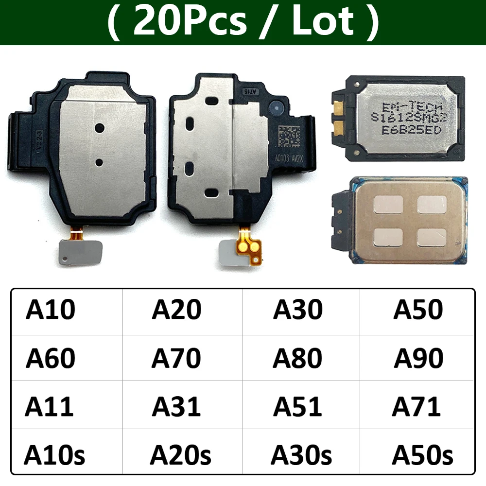 

20Pcs/Lot, Loud Speaker Buzzer Ringer Flex Cable For Samsung A10 A20 A30 A50 A70 A01 A11 A31 A51 A71 A10s A20s A21s A30s A50s