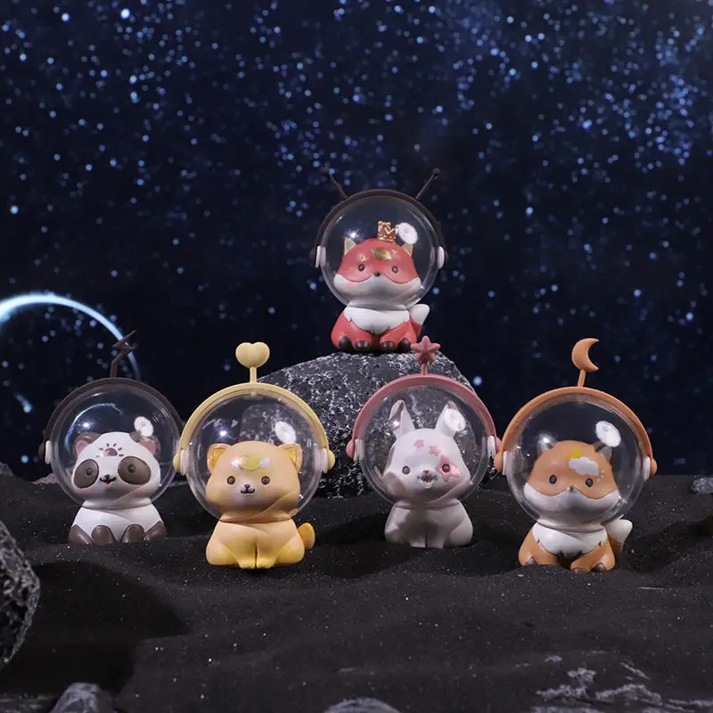 

Blind Box Toys Cute Space Animals Ins Guess Bags Science Fiction Dolls Anime Figures Children Birthday Gifts Desktop Prop Models