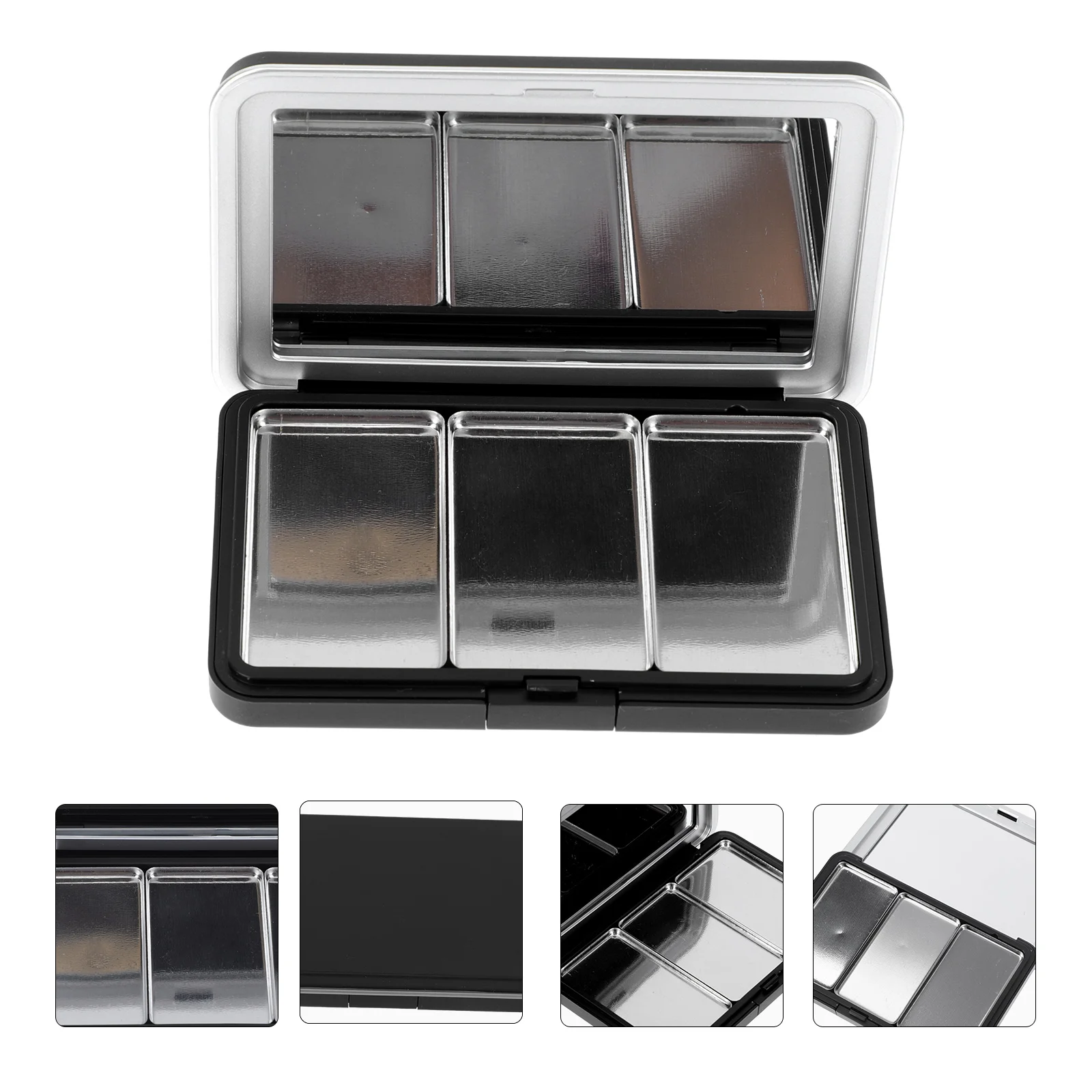 

Empty Eyeshadow Makeup Box Lipstick Container Case Pallet Blush Diy Refillable Travel Blusher Sub Eye Make Beauty Brow Color