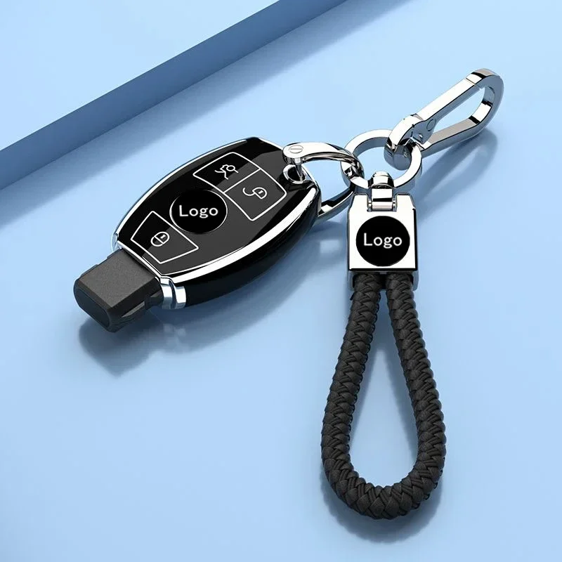 Чехол для ключа-брелка Mercedes Benz AMG C E M S CLS CLA GLK GLA GLC GLE умный пульт дистанционного