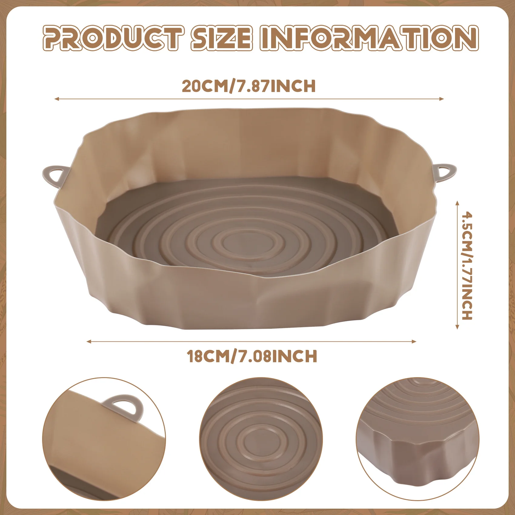 20 см аэрофритюрницы противень для выпечки корзина жареной курицы коврик