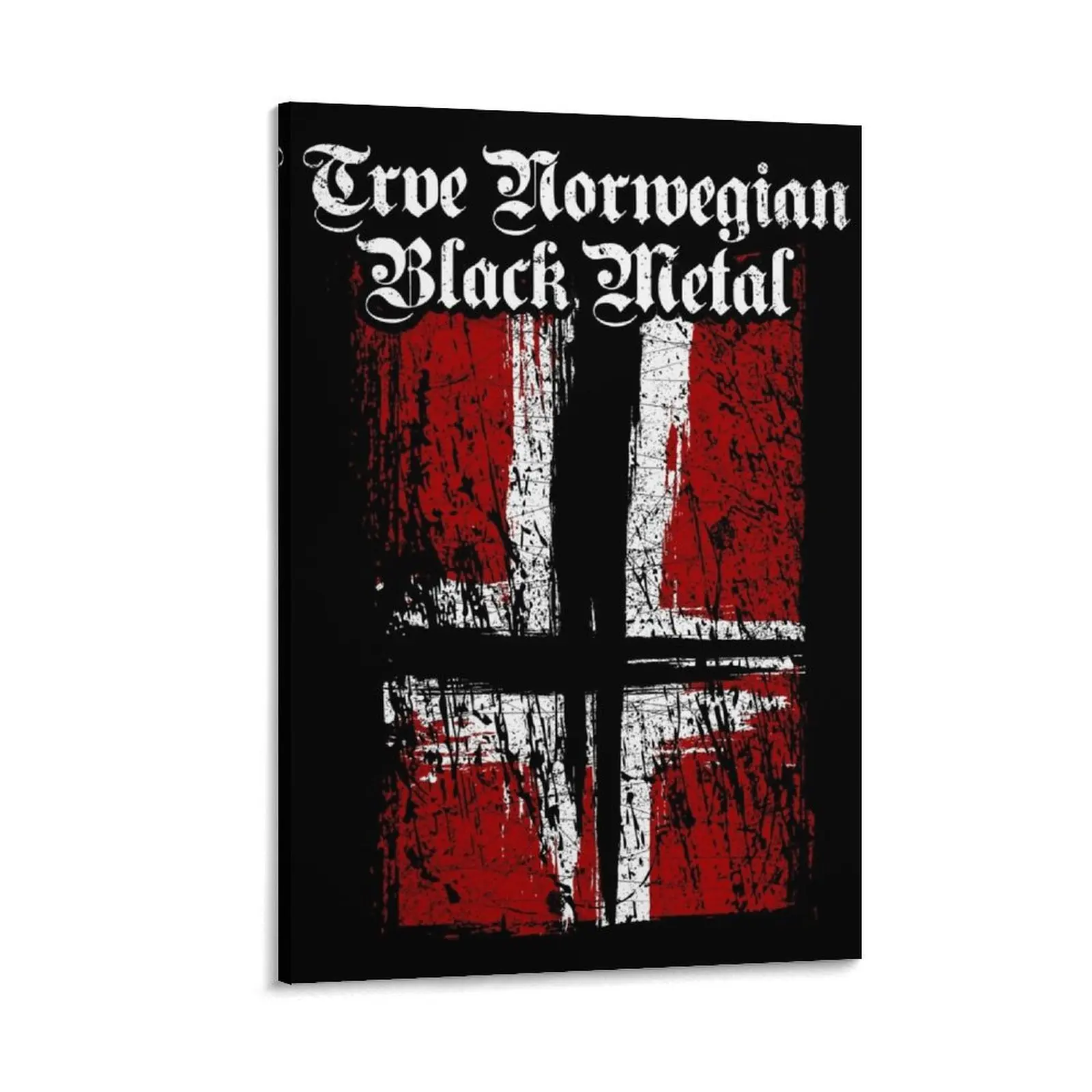 Трав (Странный) Норвежский Черный Металл - Сатанинский Флаг Холст Картина