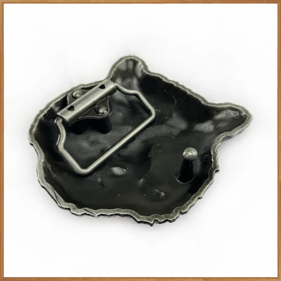 Wholesale Zinc Alloy retro western Tiger head Belt Buckle with pewter finish Luxurious jeans gift belt buckle for 4cm width |