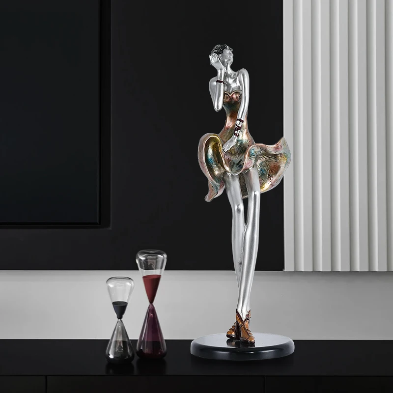 

Красивая скульптура, украшения, современная простая роскошная модель для гостиной, крыльца, комнаты, мягкие художественные аксессуары для ...