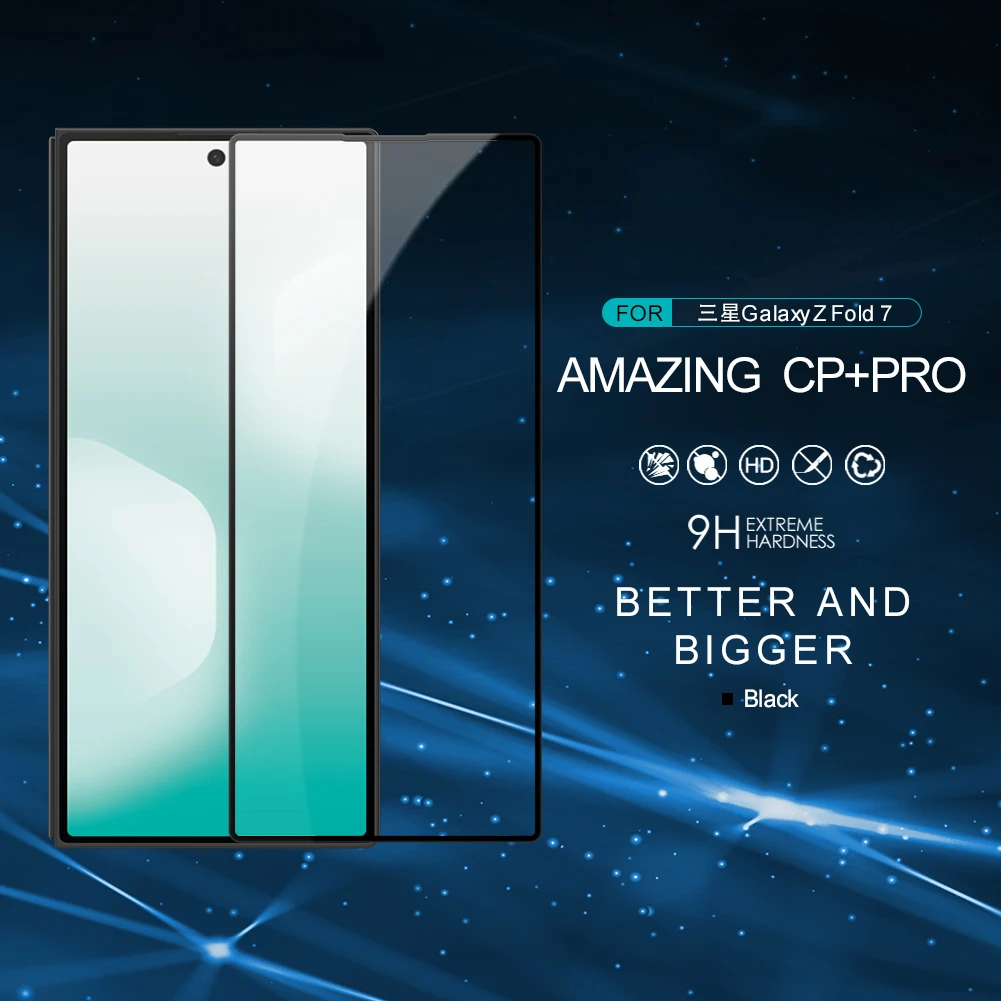 Фото Закаленное стекло NILLKIN для Samsung Galaxy Z Fold 8 Ultra 7 6 Fold8, ультратонкая пленка 2.5D, поддержка разблокировки по отпечатку пальца FM5002 №3