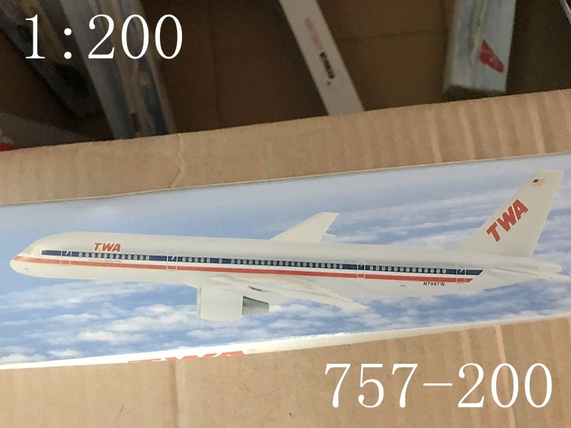 

USA Air American TWA Boeing B757-200 Airlines 1:200 Scale Assmebling Airplane Model Assembled airplane model Plane