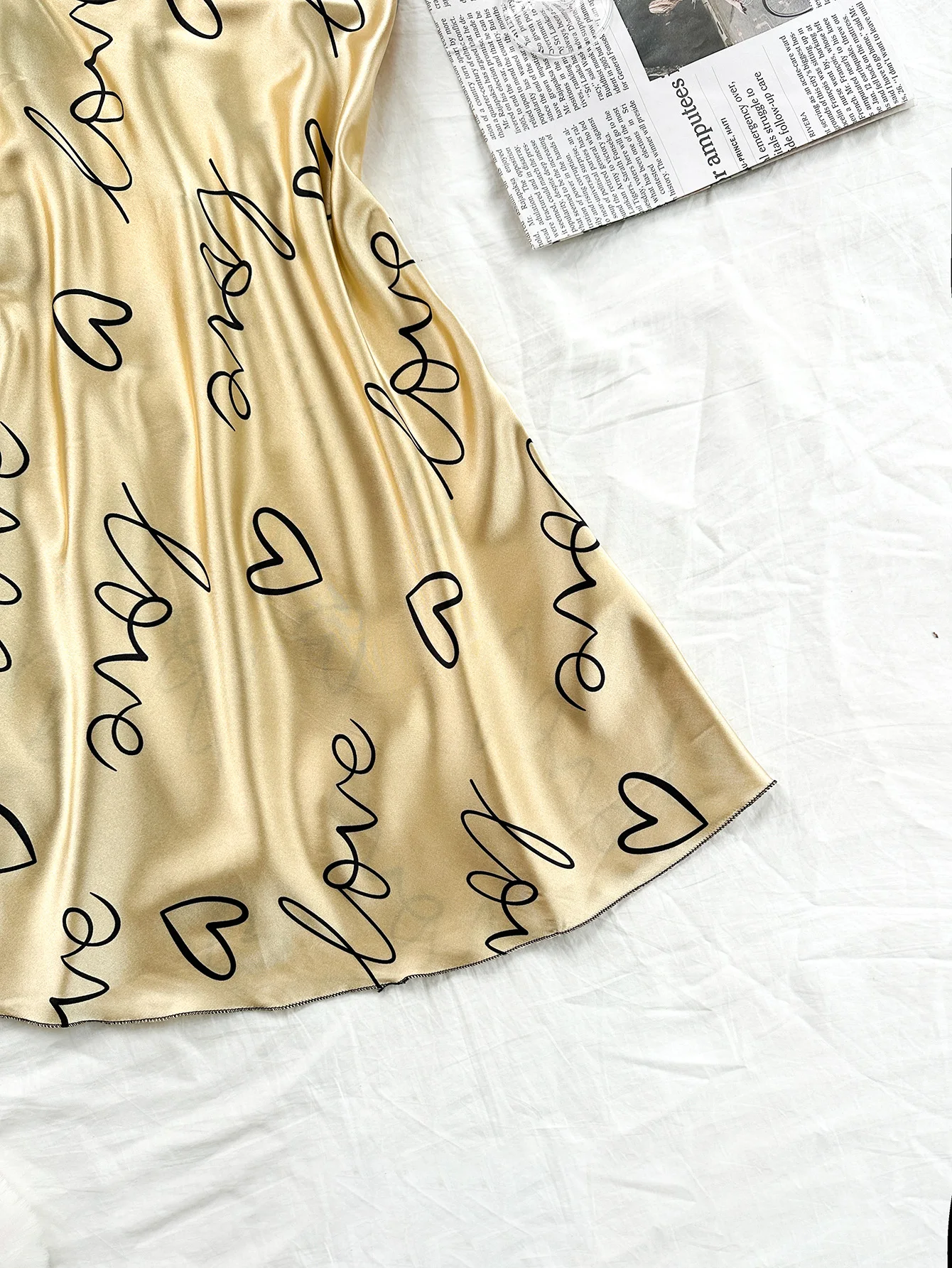 Дышащая Ночная Рубашка Из Искусственного Шелка В Европейском Стиле Женский