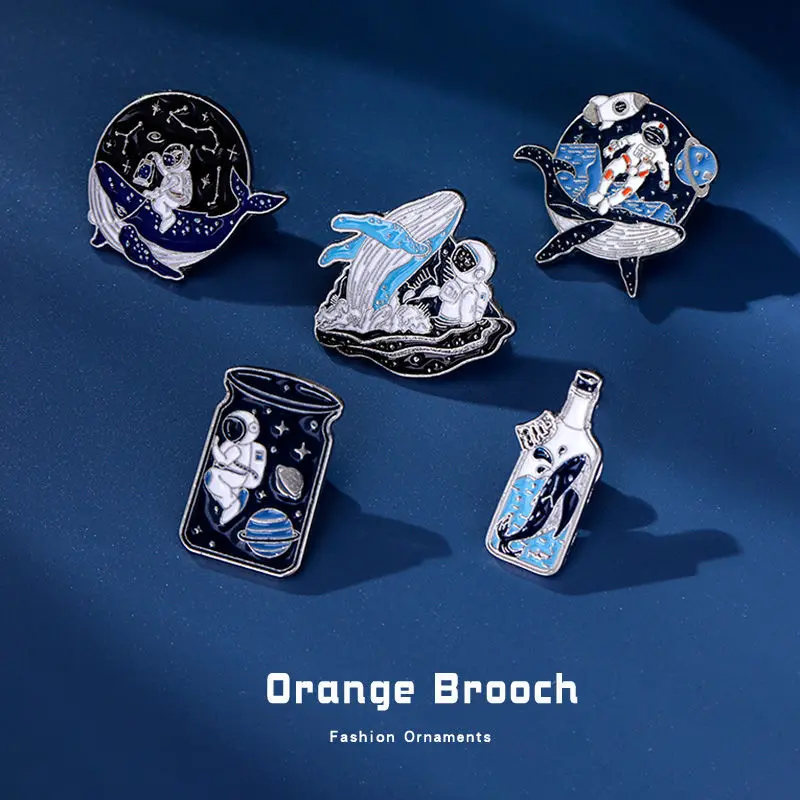 

Whale Brooch Pin Insignia Chest Badges Decor Clothing Lightweight Jewelry Accessories