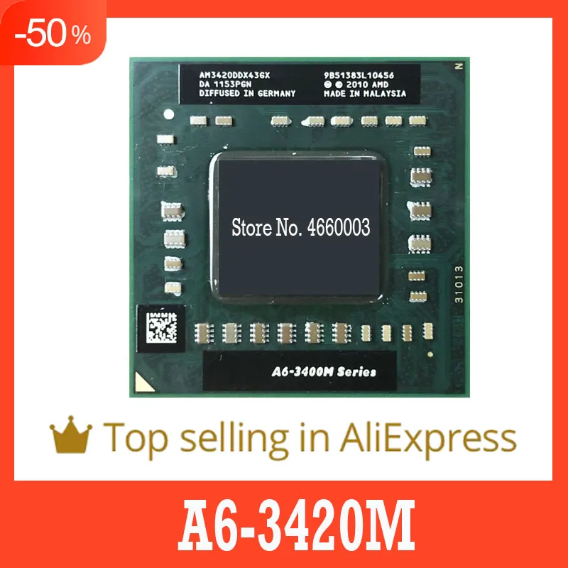 

40% скидка AMD A6-Series A6 3420M 1,5 ГГц четырехъядерный четырехпоточный процессор AM3420DDX43GX разъем FS1