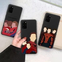 spider man no way home marvel phone case soft for samsung galaxy note20 ultra 7 8 9 10 plus lite m21 m31s m30s m51 cover