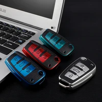 tpuleather 3 buttons car key case cover for audi c6 r8 a1 a3 q3 a4 a5 q5 a6 a7 s6 b6 b7 b8 8p 8v 8l tt rs sline accessories