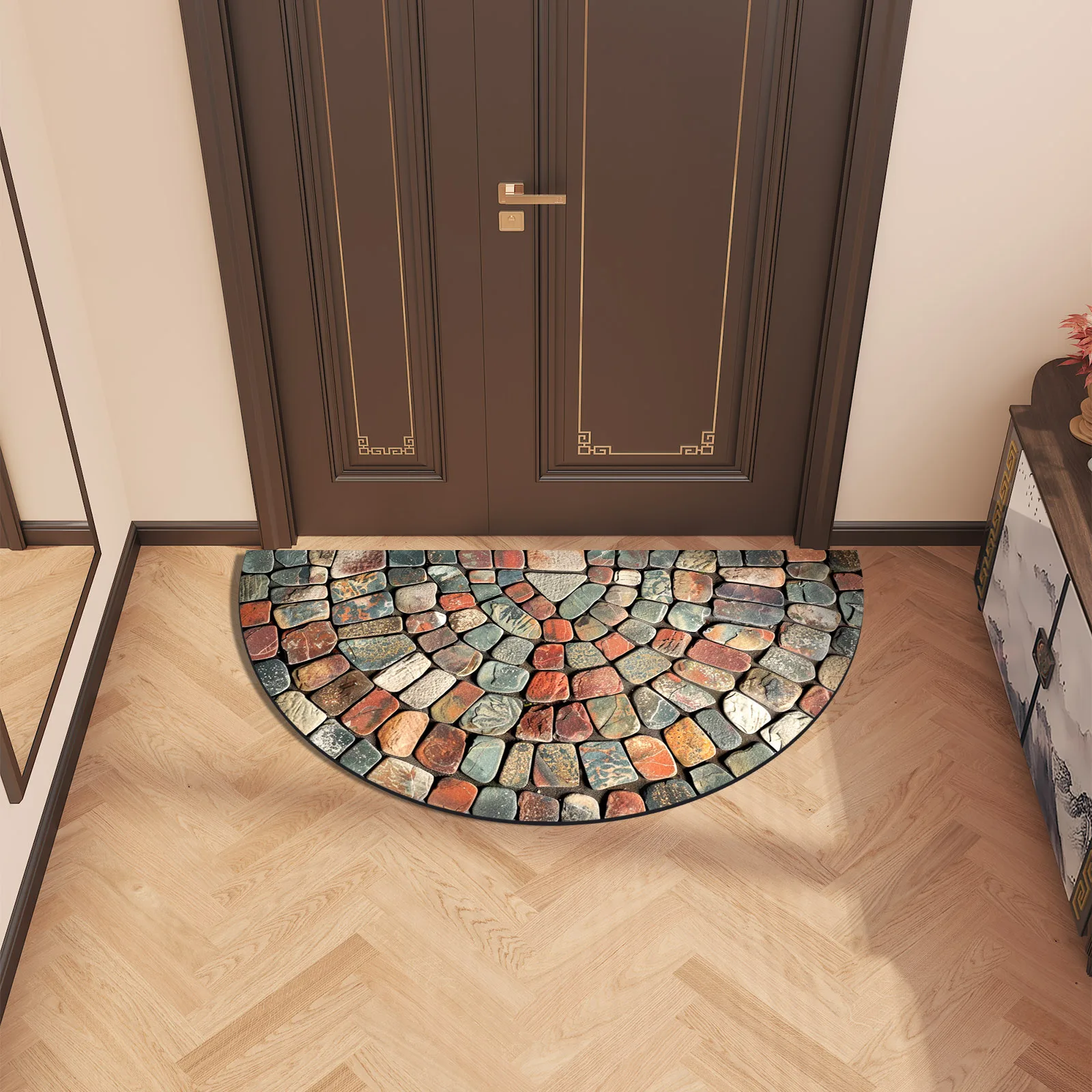 

Винтажный коврик для ванной комнаты из замши