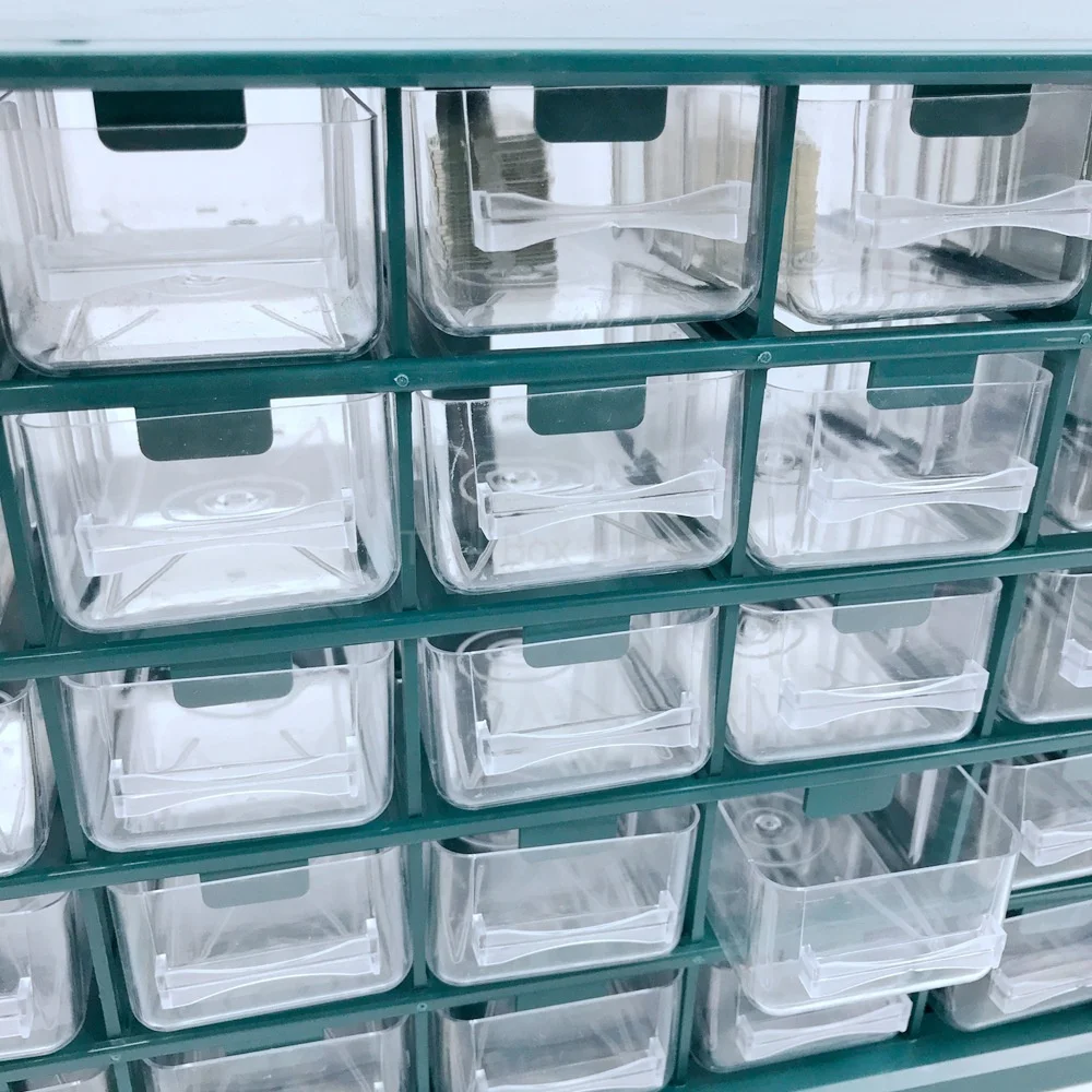 

Прозрачная коробка для хранения деталей, Съемный Настенный Органайзер для винтов, ящик для хранения электронных компонентов