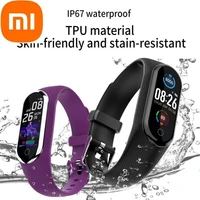 xiaomi 2022 m8 smart watch sport fitness watches men women smart bracelet bluetooth pedometer heart rate blood oxygen smartwatch