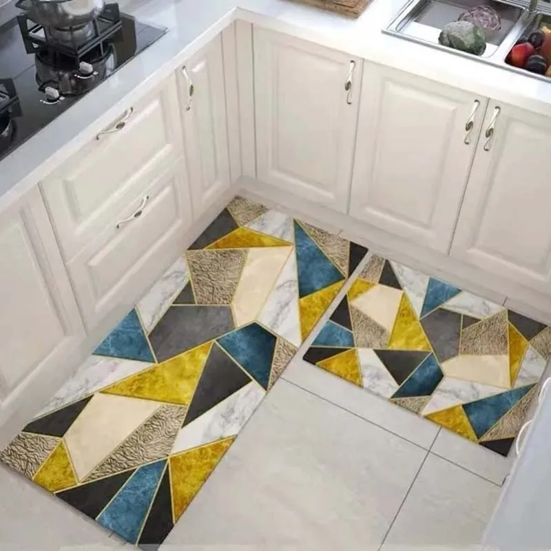 

Non Slip Kitchen Floor Mat Bathroom Absorbent Entrance Doormat Balcony Laundry Room Carpet Washable Bedroom Living Room Long Rug