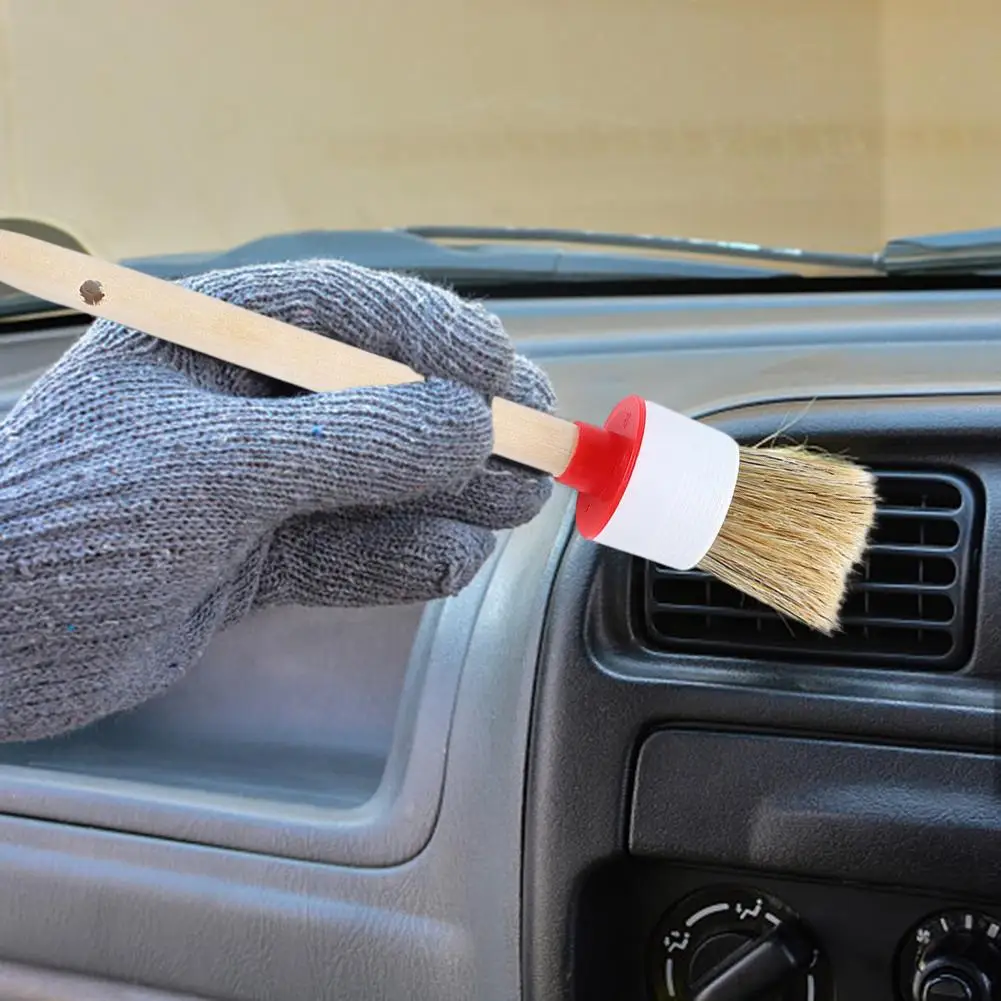 

6Pcs Practical No Paint Damage Dual-use Tire Hub Engine Car Cleaning Brush Auto Accessories Auto Gap Dust Brush Detail Brush