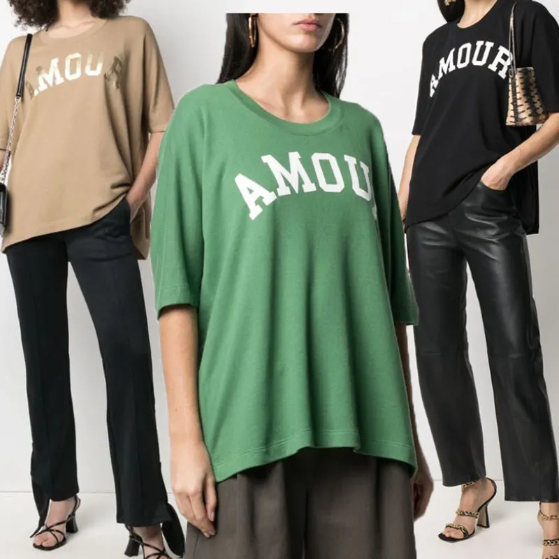 

Женская футболка с круглым вырезом и коротким рукавом