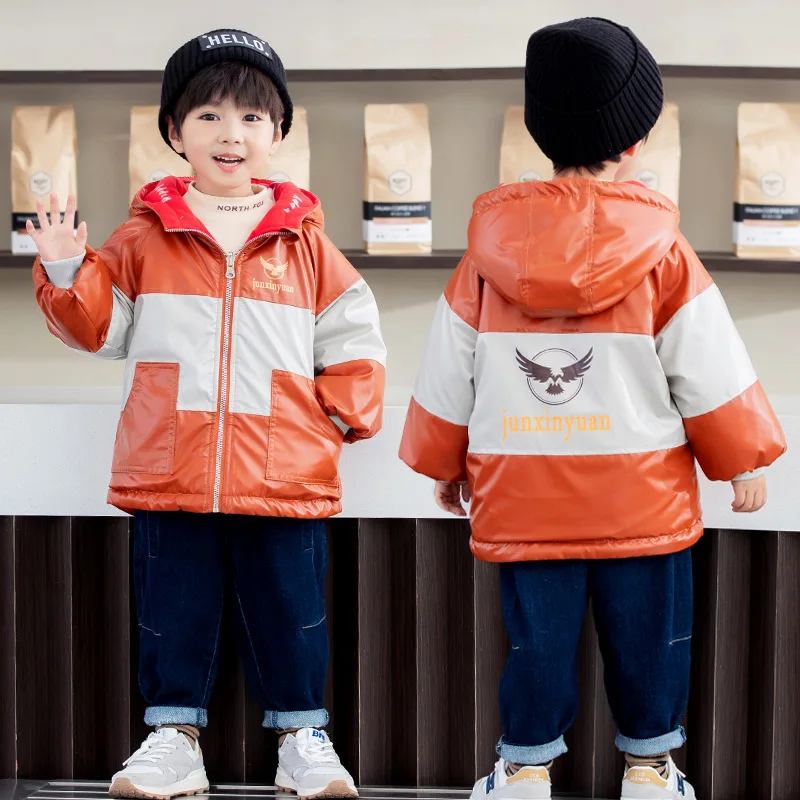 

Пальто для мальчиков осень-зима детская зимняя плюшевая куртка для девочек детское красивое плотное пальто с хлопковой подкладкой