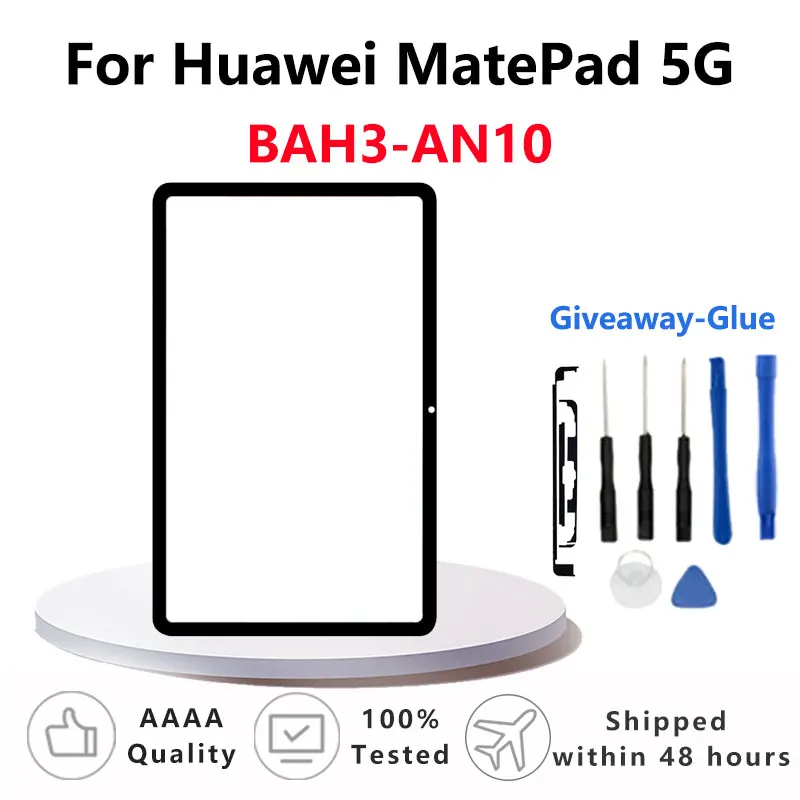 

ЖК-дисплей внешний сенсорный стеклянный экран для Huawei MatePad 5G 10,4 дюймов BAH3-AN10 переднее стекло