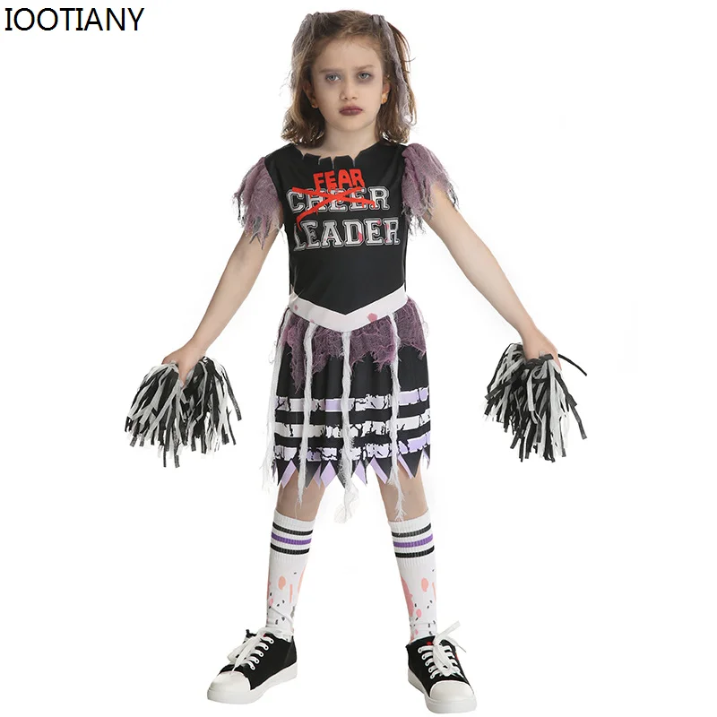 Новинка женское карнавальное платье зомби с кровавыми фотоблестками костюмы для