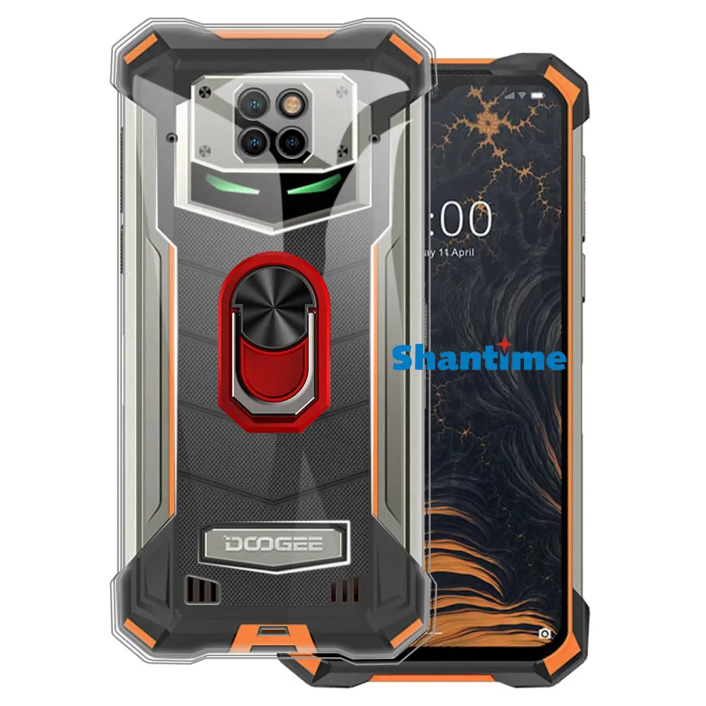 Роскошный противоударный кольцевой Держатель Для Doogee S88 Pro Чехол Мягкий