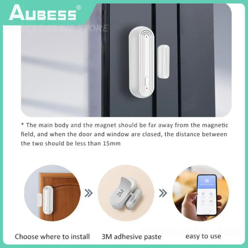 

Tuya Door Sensor Smart Life Low Battery Alert Door Open Closed Detectors 90db Loud Siren Window Detector Wifi Door Magnetic