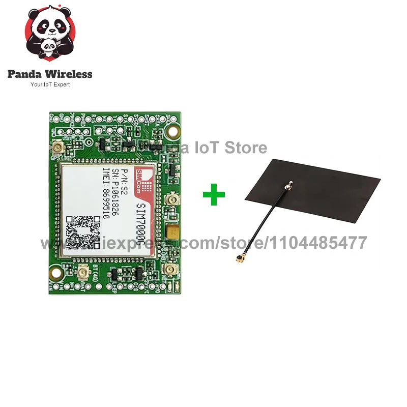 Фото SIM7000G Core BOARD LPWA+NBIOT+CATM+GSM 23PIN B1/B2/B3/B4/B5/B8/B12/B13/B17/B18/B19/B20/B25/B26/B28/B39 с GPS-антенной FPC №2