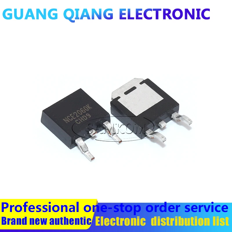 10 шт NCE2060K TO-252-2 20V/60A N-channel MOS 10 шт NCE2060K TO-252-2 20V/60A N-channel MOS
