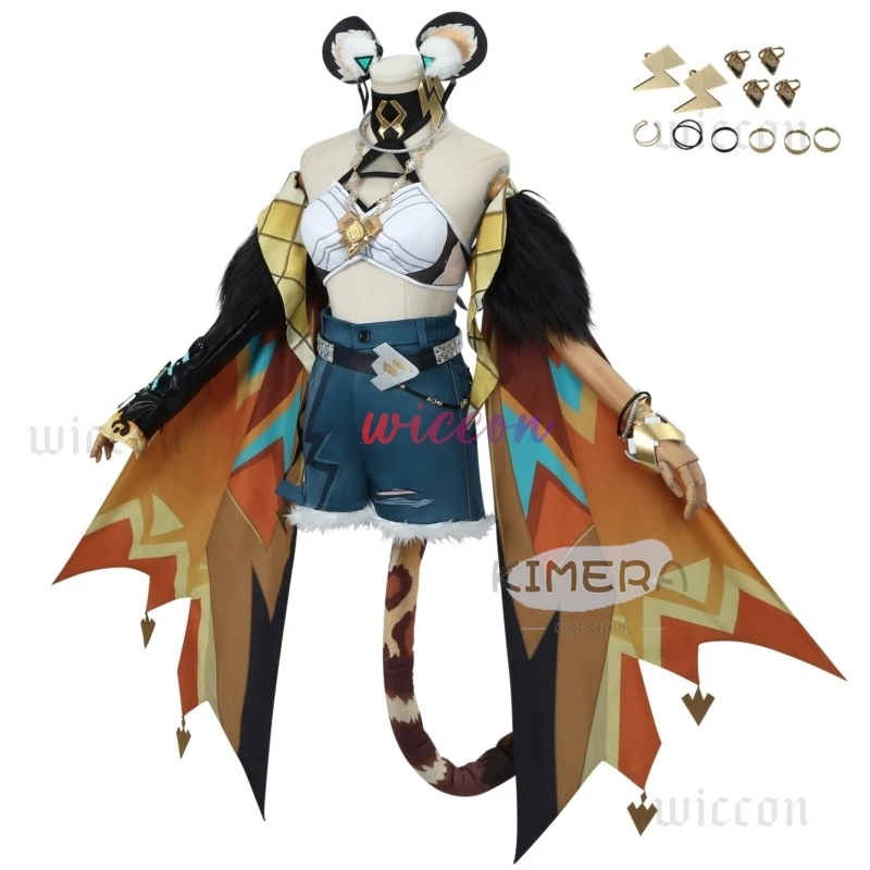 Xilonen Косплей Костюм Игра Genshin Impact Полный комплект Экипировка Униформа Аниме