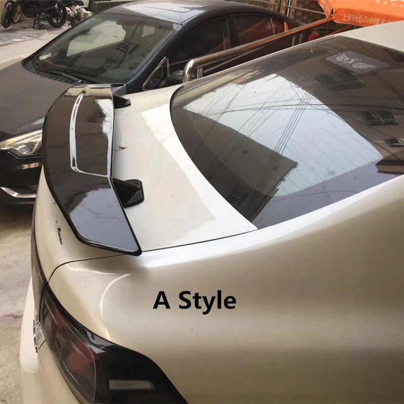 2 вида спойлера ДЛЯ Peugeot 308 408 508 301 207 206 RCZ седан АБС-материал углеродный вид