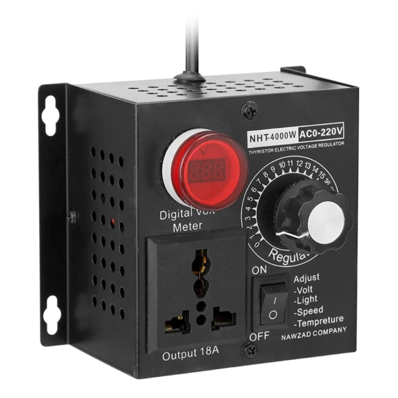 

E5BB Industrial Grade 4000W 220V SCR Controller Variable Speed Controller