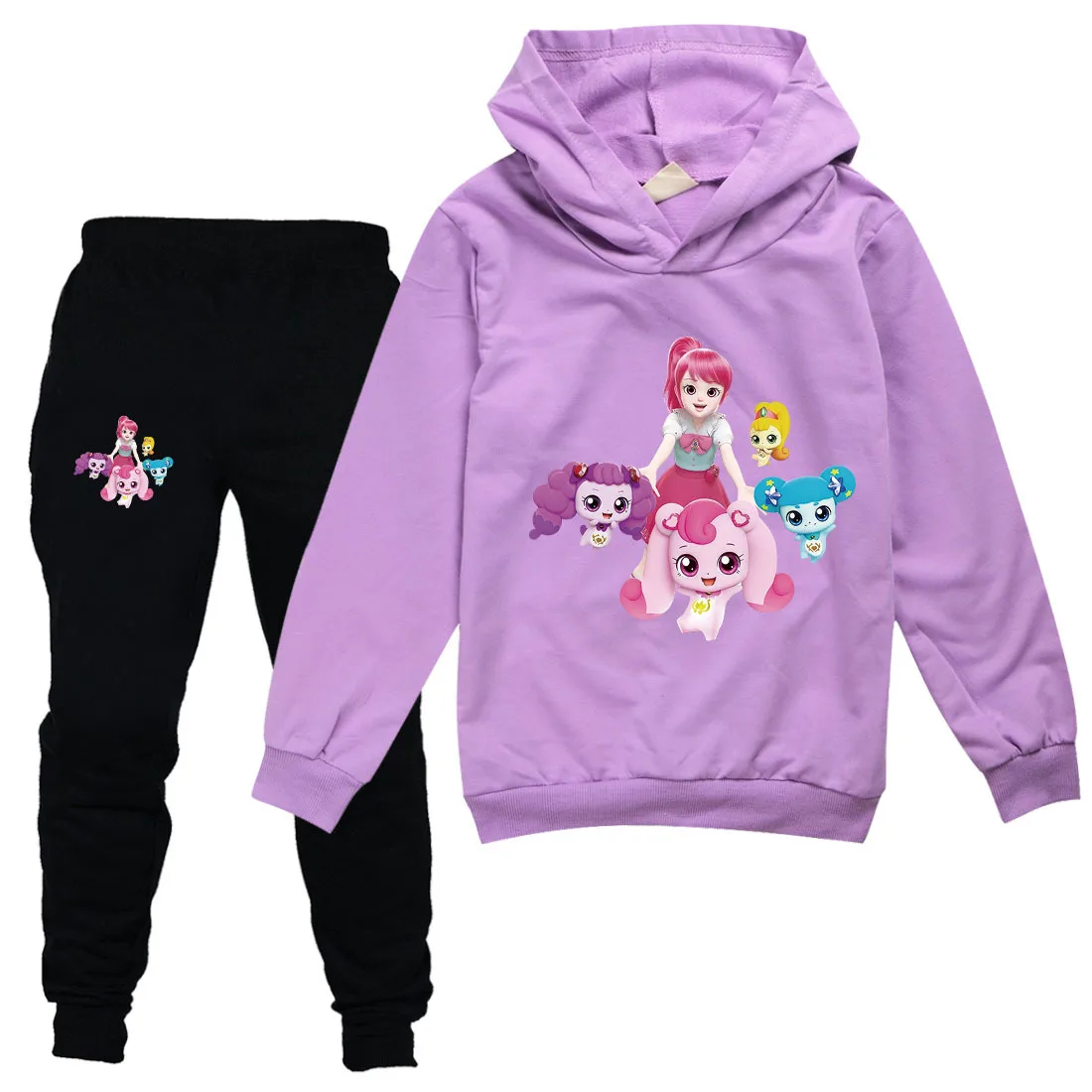 

Catch Teenieping Girl Clothes Kids Hoody Sweatshirt + Jogging Pants 2pcs Sets Boys Cartoon Hoodies Teenager Girls Casual Outfits