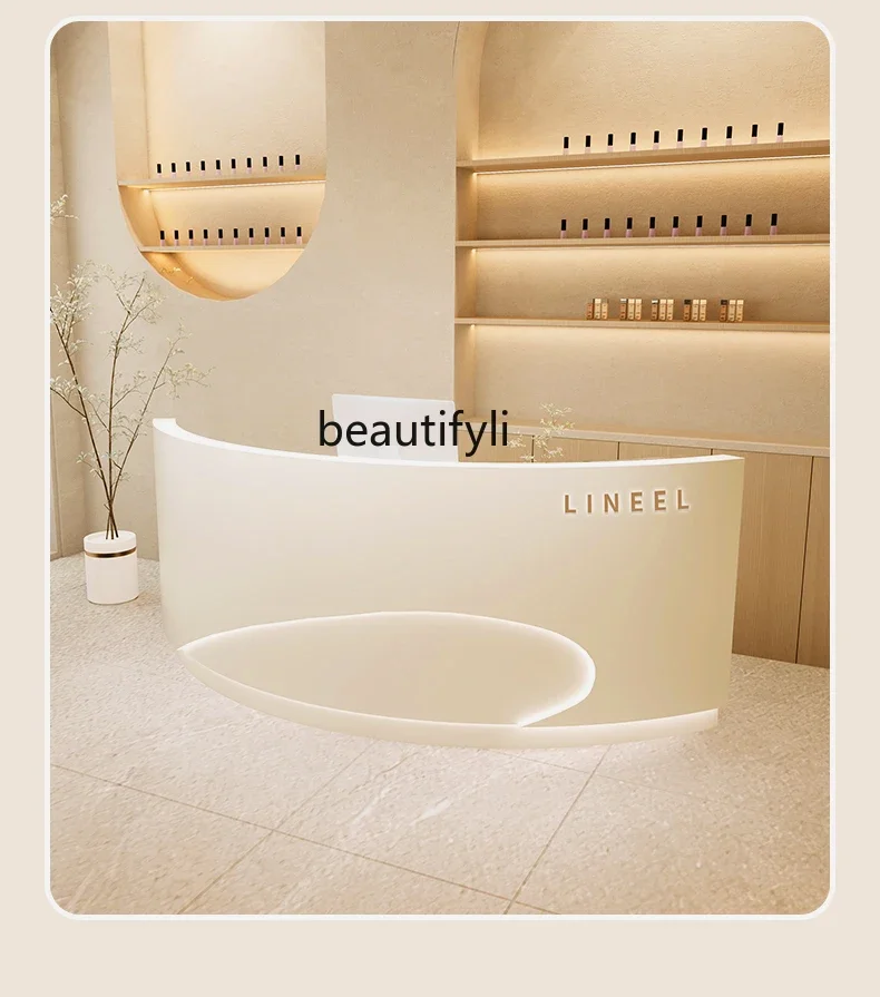 Легкий роскошный магазин одежды Салон красоты Специальный кассовый стол