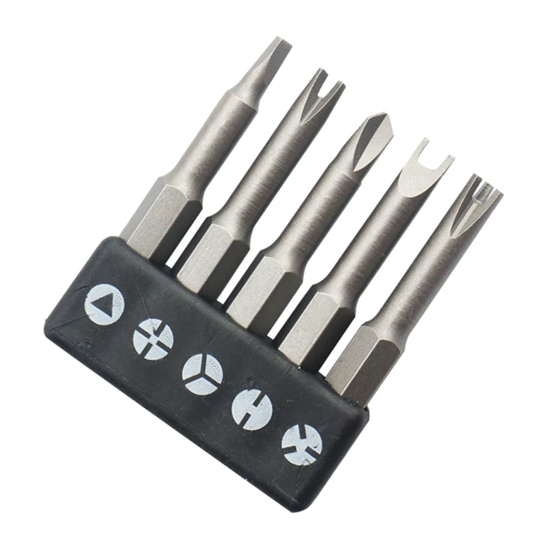 

5Pcs 50mm Special-shaped Screw Driver Bit Set U-Shaped Y-Type Three-points Tool Screwdriver Set Hand Tool Dropship