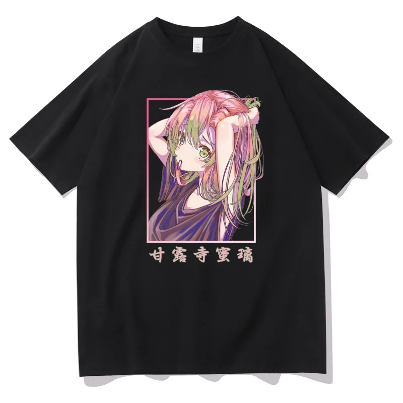 

Demon Slayer T-Shirt Kanroji Mitsuri T-Shirt Anime Style Top Spring and Autumn Japanese Manga Harajuku Style T-Shirt