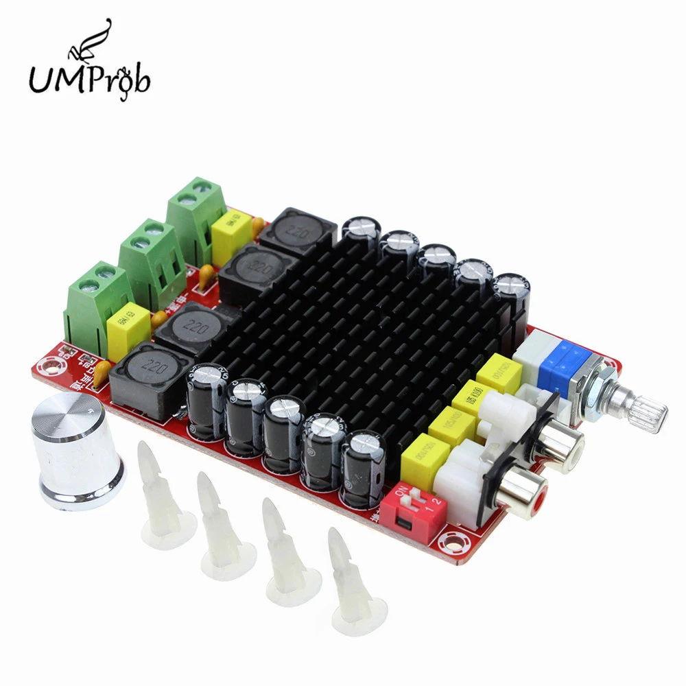 

TDA7498 2x100W Digital Power Amplifier Board Audio Amplifier Class D Dual Audio Stereo DC 14-34V M510