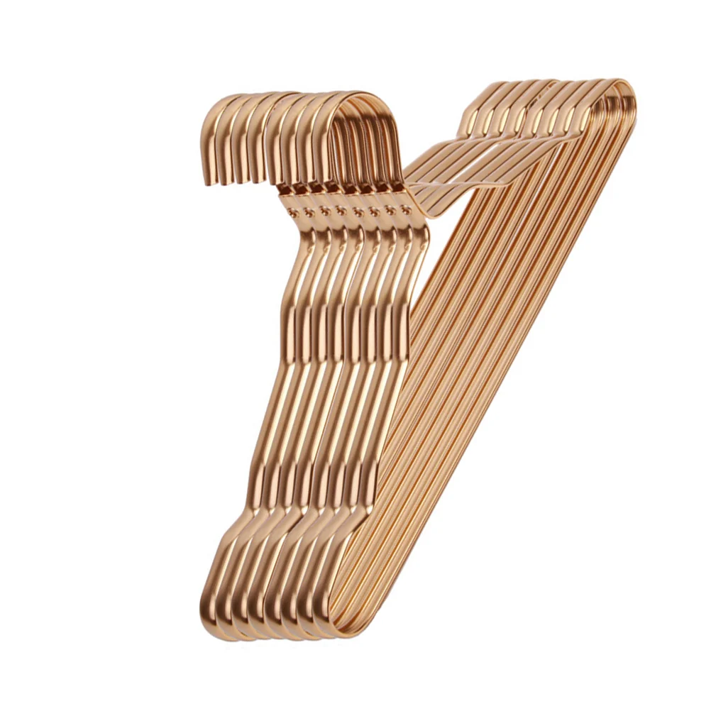 

Hanger Clothes Metal Hangers Heavy Duty Wire Coattraceless Rack Laundry Practical Trouser Nonthick Pants Wall Sweater Aluminum