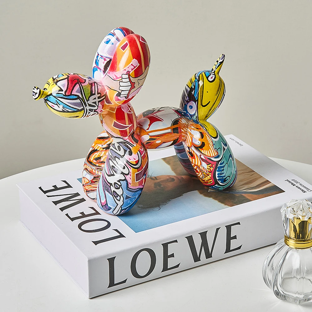 Сказочная живопись граффити воздушный шар собака кавайный Декор Гостиная