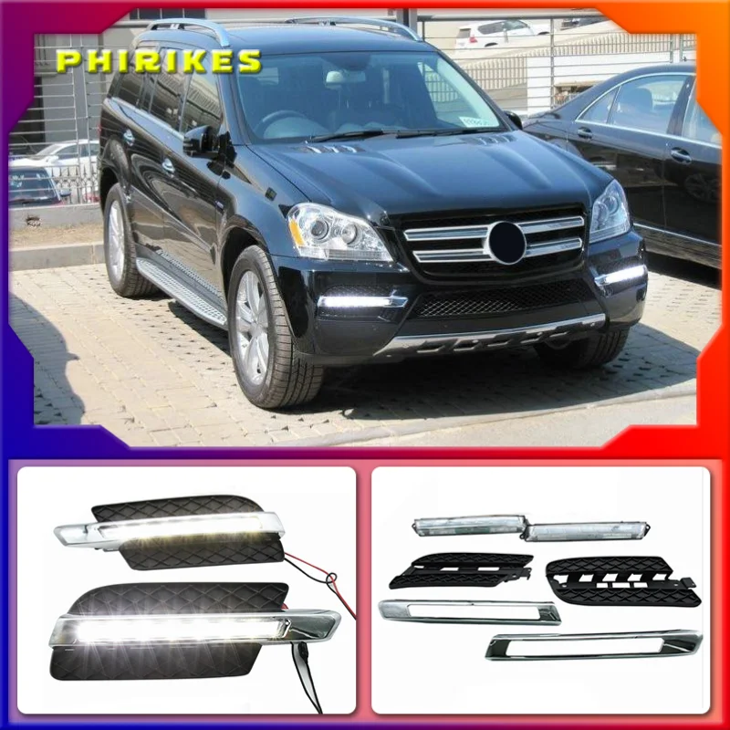 

1 пара левых и правых светодиодных противотуманных фар для Mercedes-Benz X164 X166 GL320 GL350 ML63