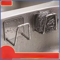 304 stainless steel sponge rack kitchen punch free simple sink rag sponge storage rack drain rack kitchen supplies
