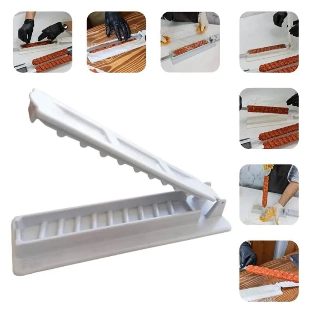 

Reusable Plastic Single Row Kebab Maker Bbq Meat Skewer Machine Kebab Press Maker Bbq Skewer Maker Kebab Preparation BBQ Tools