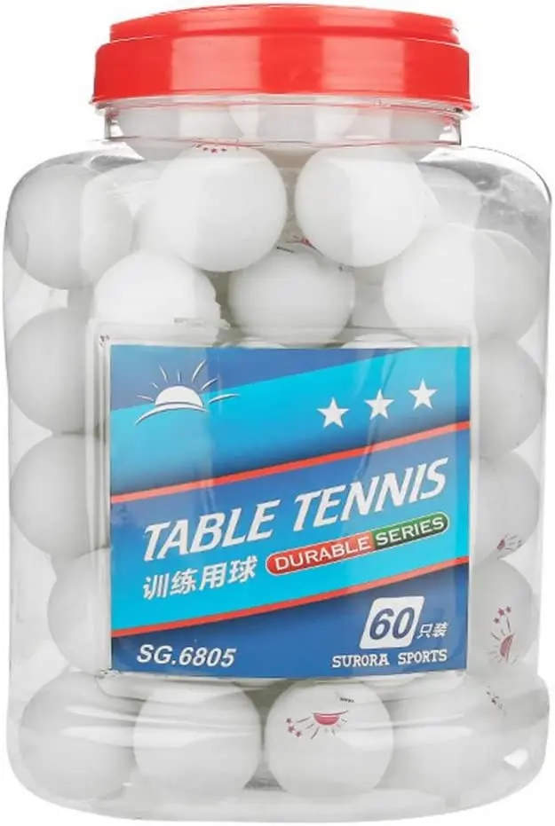 

Tênis de mesa, 60 peças de bolas de pingue-pongue 3 estrelas de 40 mm para competição de treinamento e entretenimento