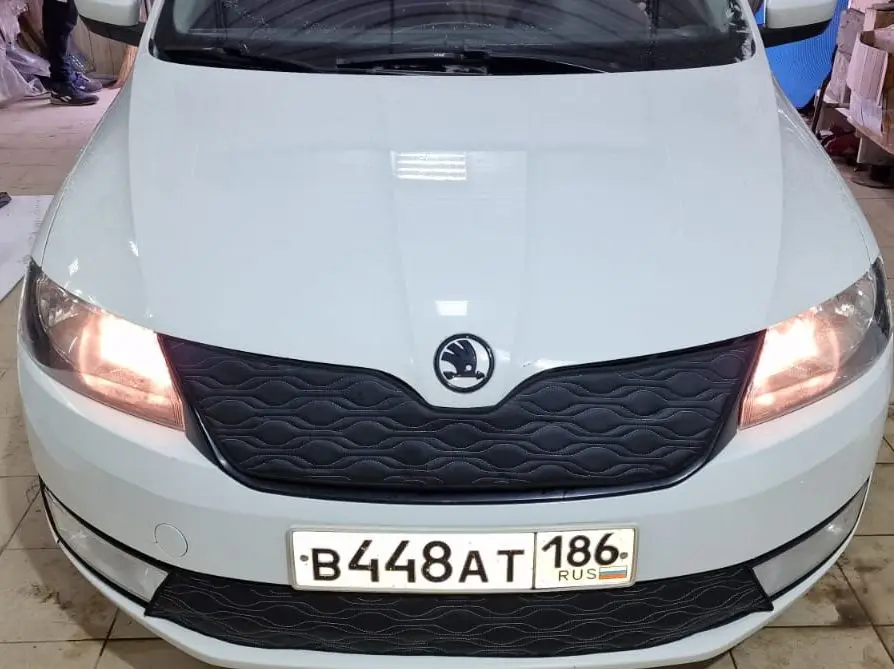 Утеплитель радиатора и бампера для Skoda Rapid Шкода Рапид (2017 -2020 I Рестайлинг)