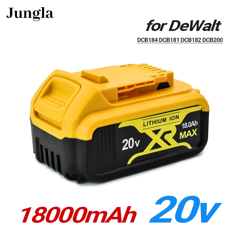 

100% NEW 20V 18.0 Ah MAX XR Batterie power tool Ersatz für DeWalt DCB184 DCB181 DCB182 DCB200 20V 6A 18Volt Batterie