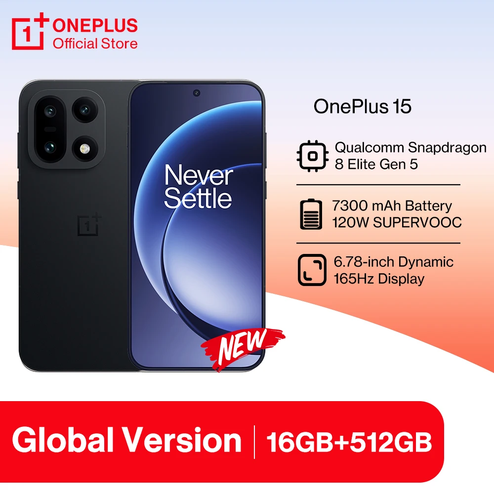 Смартфон OnePlus 15, 12/256ГБ, 16/512ГБ - глобальная версия — фото товара