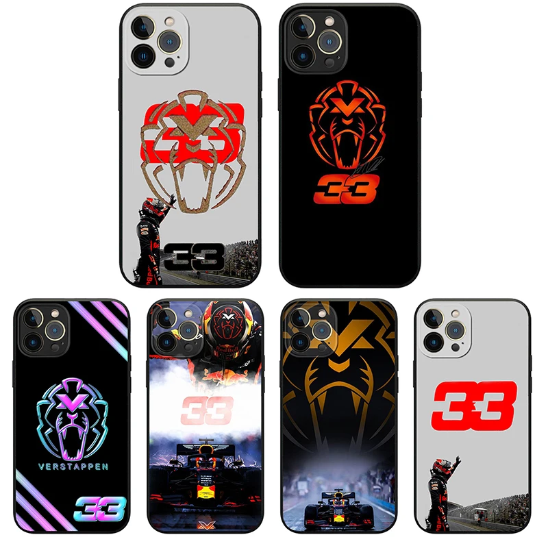 

F1 Racer Lucky Number 33 Phone Case for Iphone 11 12 13 Pro Max Mini XR XS 8 X 7 6 6s Plus SE 2020 Covers Coque Magnetic Funda