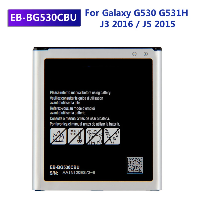 

Battery EB-BG530CBU/BBC EB-BG531BBE For Samsung Galaxy Grand Prime J3 2016 G530F G531 J5 2015 G530H G530 J2 Prime G532