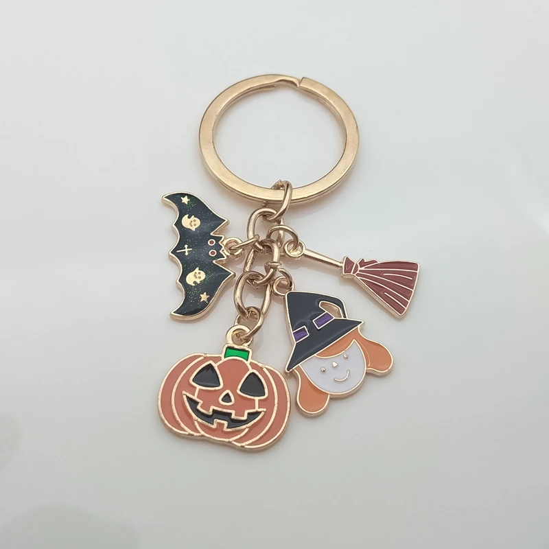 Брелок для ключей в готическом стиле с надписью летучая мышь