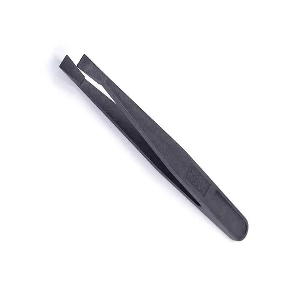 

1pc Anti-Static Carbon Fiber Tweezers Precision Maintenance Industrial Repair Tool Sharp Durable 120mm Tweezers