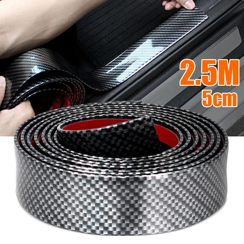 

Carbon Fiber Sill Protector Guard Panel Protector Replacement 2.5m*5cm